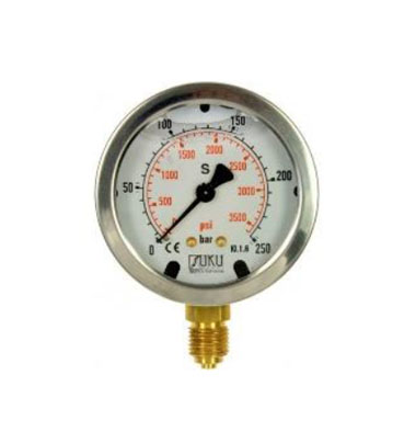  Manometer with Glycerin  (bottom connect)  2